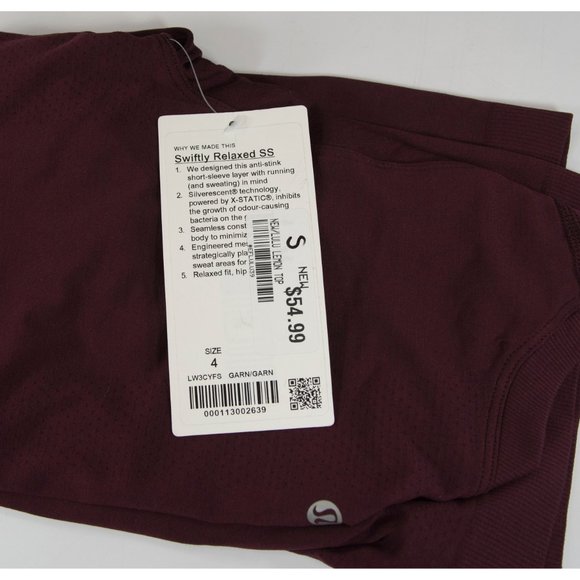 Lululemon Garnet Swiftly Relaxed Short Sleeve Top - Picture 4 of 5